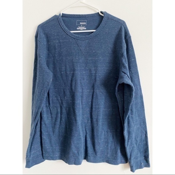 Sonoma • Medium Blue Thermal Long Sleeve Tee - Picture 1 of 3